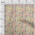 thumbnail image 2 of oneOone Cotton Poplin Pale Yellow Fabric Sea Shells Pattern Fabric For Sewing Printed Craft Fabric By The Yard 56 Inch Wide, 2 of 4