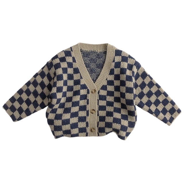 Tramfacy Girls Cardigan Fall Long Sleeve Tops Spring Fashion Versatile Knit Sweater Jacket Warm Casual Cardigan for Children