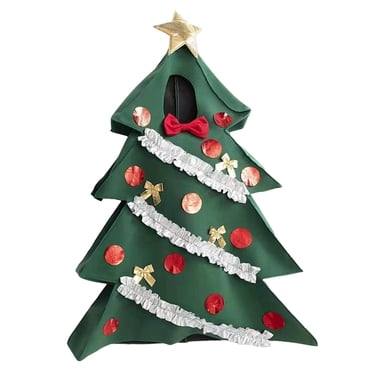 Christmas Tree Costume Xmas Party Clothes for Stage Performance Women Men Halloween Xmas Photo Prop