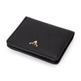 thumbnail image 3 of mmirethe Women Short Mini Wallet Chic Deer Button Purse Solid Color Soft Leather Handbag Cash Photo Card Holder Large Capacity Red, 3 of 6