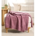 thumbnail image 2 of Better Homes & Gardens Cozy Knit Throw Blanket, Violet Gem, 50x72", 2 of 4