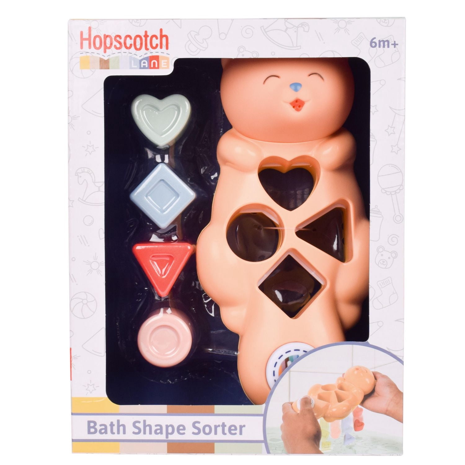 Hopscotch Lane Sea Otter Shape Sorter Bath Toy | Baby and Toddler, Unisex