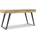 thumbnail image 1 of Allora Solid Acacia Wood Writing Desk in Golden Wheat, 1 of 7