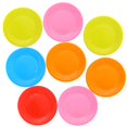 thumbnail image 1 of EIGTHTAIL 50pcs Classic Multicolor Round Disposable Paper Plates Birthday Party Supplies, 1 of 6