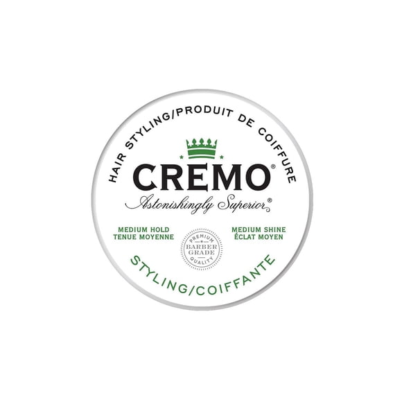 Crème coiffante à tenue et à brillance moyennes de marque Cremo