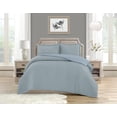 thumbnail image 1 of Swift Home Dot Clip Textured Duvet Cover Set, Soft All Season Bedding with Zipper Closure, Queen, Blue, 1 of 4
