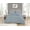 Blue, variant on Swift Home Dot Clip Textured Duvet Cover Set, Soft All Season Bedding with Zipper Closure, Queen, Misty Blue