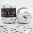 thumbnail image 3 of Birdeem Colorful Hand Knitting 50G Knitting Crochet Milk Soft Baby Cotton Wool Yarn, 3 of 10