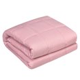 thumbnail image 3 of Gymax 10 lbs 41'' x 60'' Cooling Weighted Blanket Luxury Cooler Version Pink, 3 of 8