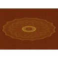 thumbnail image 1 of Ahgly Tapis Rectangulaire Lavable en Machine Intérieur Transitionnel Acajou Brun, 8 Pieds x 10 Pieds, 1 of 7