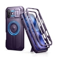 thumbnail image 1 of Dexnor for iPhone 16 Plus Case with Slide Camera Cover & Adjustable Kickstand & Built-in Screen Protector,Compatible with MagSafe Shockproof Bumper Cases Heavy-Duty Magnetic Protective Cover, Purple, 1 of 7
