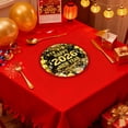 thumbnail image 3 of Wdhugt Black And Gold 2026 Happy Newyear Theme Party Tableware Disposable Paper Plates 7 Inches 16 Pieces Paper A, 3 of 6