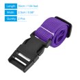 thumbnail image 2 of Unique Bargains Suitcase Belts with Quick Release Buckle Luggage Straps, Purple 2 Pack, 2 of 5