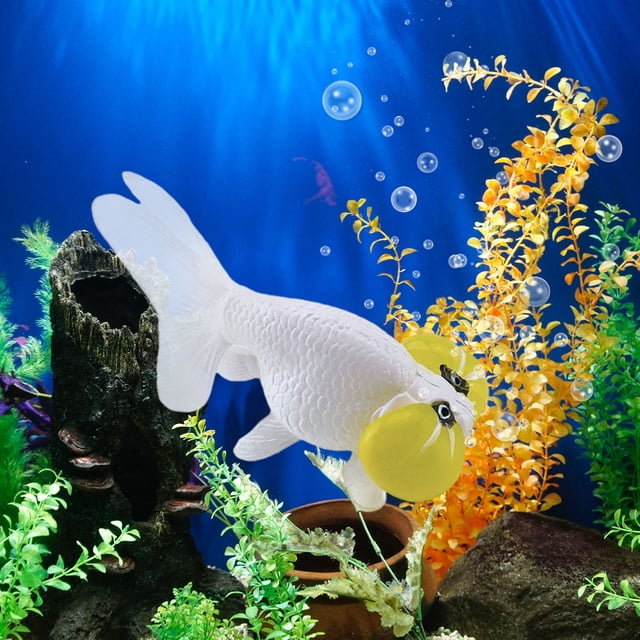 Meitianfacai Artificial Goldfish Decorations Realistic Floating Plastic Fish for Aquarium Pond and Water Feature Decoration
