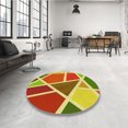 thumbnail image 4 of Ahgly Company Tapis Rectangulaire Lavable en Machine Intérieur Vert Transitionnel, 2 Pieds x 5 Pieds, 4 of 7