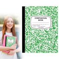thumbnail image 2 of ZTTD 1 Pack Composition Notebook Wide Ruled Bulk, 200 Pages (100 Sheets), 9-3/4 x 7-1/2", Hard Cover Wide Ruled Notebook Bulk, Marble Composition Notebooks, Bulk S-chool Notebooks, 2 of 9