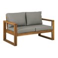 thumbnail image 1 of 52" Modern Patio Loveseat - Brown, 1 of 6