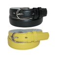 thumbnail image 1 of CTM® Kid's Basic Leather Dress Belt (Pack of 2 Colors), 1 of 3
