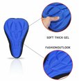 thumbnail image 4 of Bike 3D Saddle Seat Cover Bike Breathable Soft Comfort Pad Padded Cushion (Blue), 4 of 8