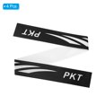 thumbnail image 3 of Unique Bargains 9.8'x0.7' Badminton Racket Head PU Protector Sticker Racquet Guard Tape, Black 4 Pack, 3 of 6