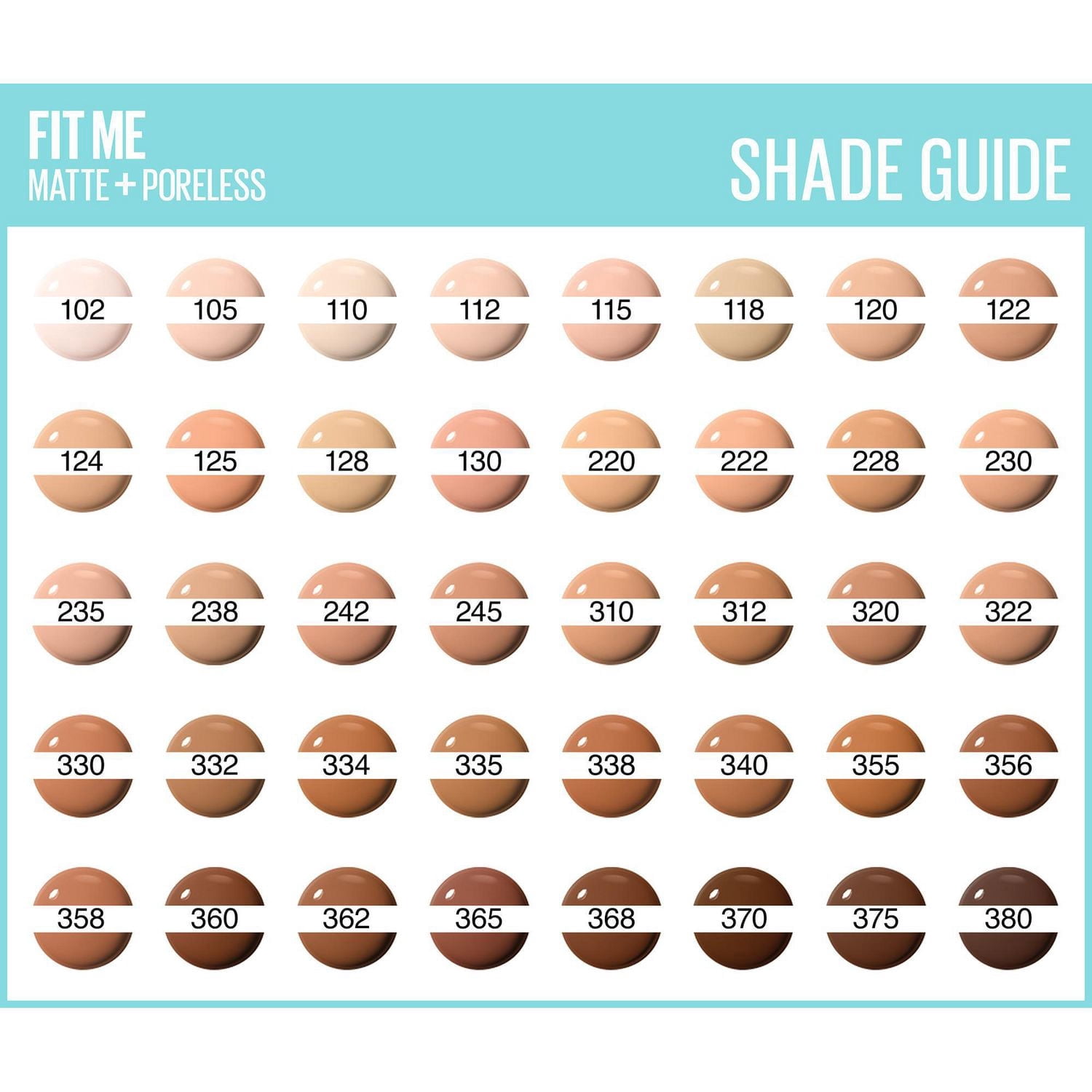 Maybelline New York Fit Me Mat + Poreless Fond de Teint Maquillage