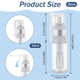 thumbnail image 2 of 2 Pcs Glitter Duster Sprayer Transparent Craft Glitter -Bottle Empty Multi-Purpose Empty Plastic -Bottle 50ml, 2 of 5
