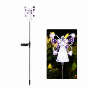BUTASY Solar Lights Outdoor Solar Garden Lights Solar Garden Light Outdoor Waterproof Pole Light LED Villa Patio Decoration Light