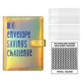 thumbnail image 3 of Almencla 100 Envelopes Money Saving Challenge $5050 Money Savings Budget Planner Book Glitter Yellow, 3 of 8