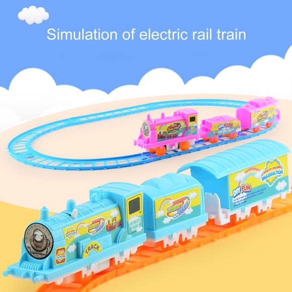 Aofa Electric Train Toy Practical Ability Easily Assemble Creative Electric Railway Train Toy for Children