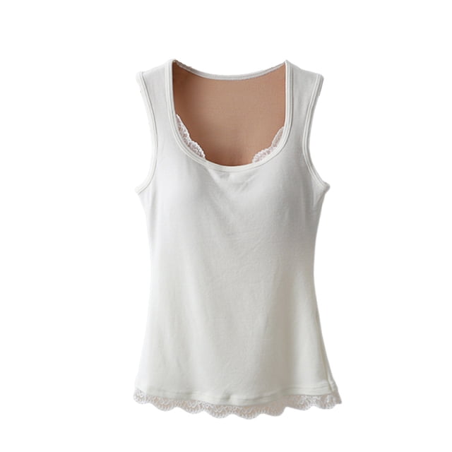 RXMEKW Camisole à Bretelles Sans Manches pour Femmes comme Haut de Pyjama en Polyester, Noir