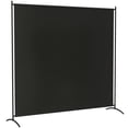 thumbnail image 1 of Outsunny Single Panel Privacy Screen, UV30+ Room Divider, Black, 1 of 10