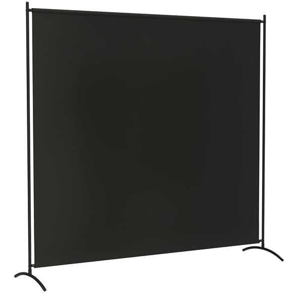 Outsunny Single Panel Privacy Screen, UV30+ Room Divider, Black