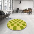 thumbnail image 4 of Ahgly Company Machine Washable Indoor Square Transitional Pistachio Green Area Rugs, 6' Square, 4 of 7