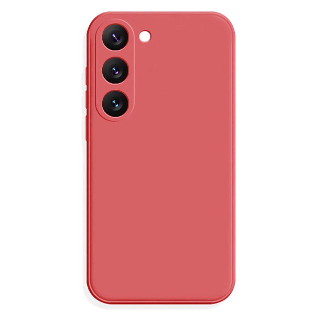 PANDACO Étui Coquille Souple Mat Rouge Vin pour Samsung Galaxy S23+