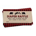 thumbnail image 2 of Inkdotpot 30Gender Neutral Baby ShowerRustic Diaper Raffle Ticket Lottery Insert Cards Supplies Games For Baby Shower Party Bring A Pack Of Diapers To Win Favors Gifts And Prizes, 2 of 5