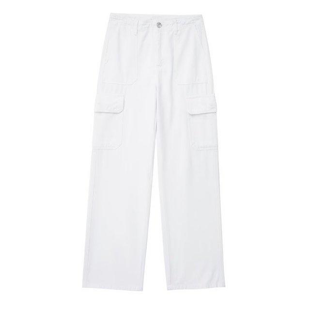 Timegard Pants for Women Straight Leg Solid Color Cargo Pants Lounge Pants with Pockets Fall Outdoor