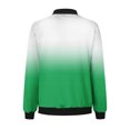 thumbnail image 5 of Swstbby Liquidation d'Économies d'Automne! Vestes d'Automne pour Femmes, Chandail à Manches Longues Ample pour Femmes avec Fermeture Éclair, Veste Décontractée en Grosse Maille Style Baseball Vert m, 5 of 5