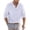 White, variant on DGMIOCS Mens Short Sleeve Polo Wrinkle Resis Retro Sports Black XXL