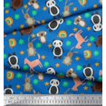 thumbnail image 3 of Soimoi Poly Georgette Fabric Floral & Cute Animals Cartoon Fabric Prints by Yard 42 Inch Wide, 3 of 3