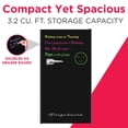 thumbnail image 4 of Frigidaire 3.2 Cu. ft. Retro Compact Refrigerator, Black Dry Erase Mini Fridge with Freezer for Apartment, Dorm, Office, Bedroom, 4 of 12