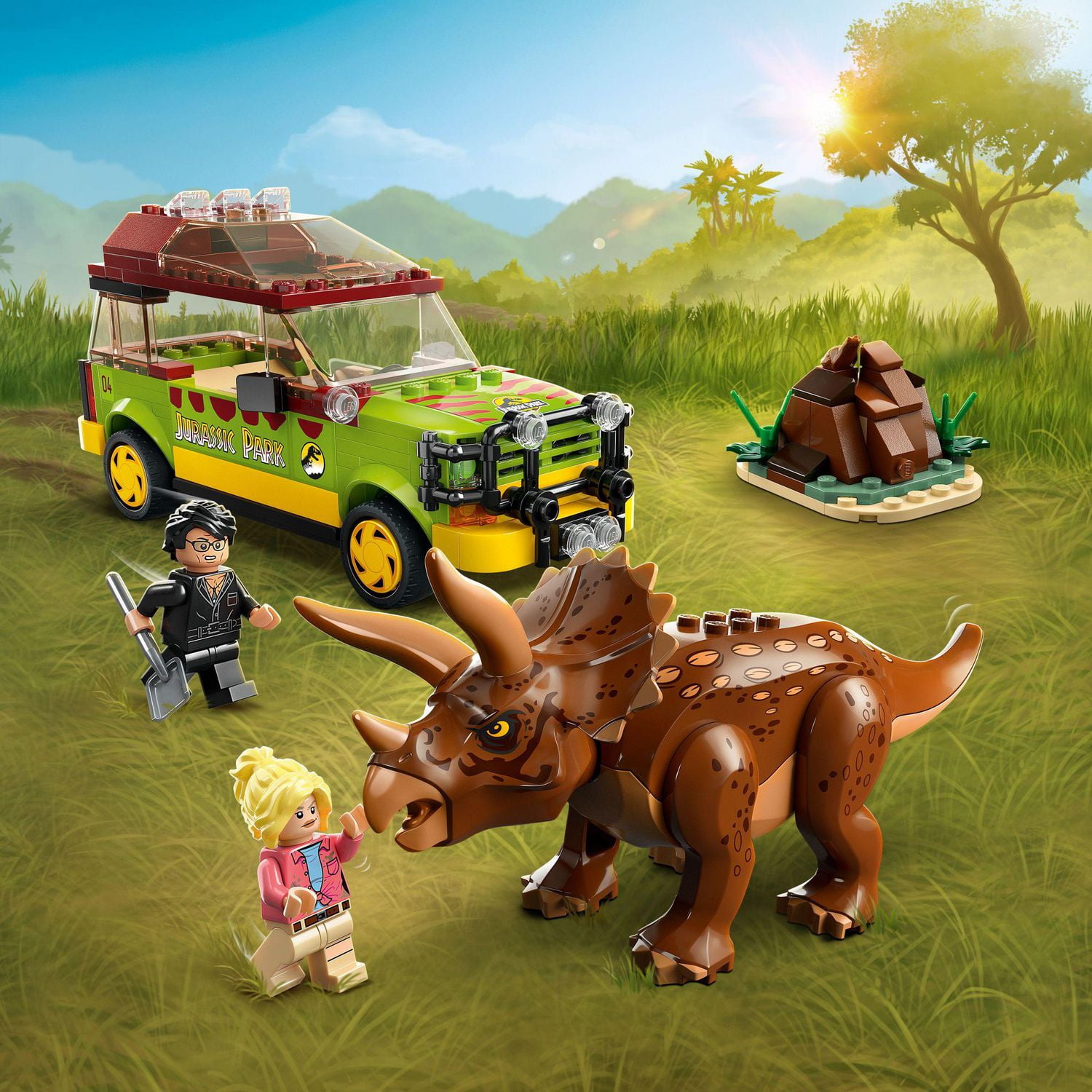 LEGO Jurassic World La recherche sur les tricératops 76959 Ensemble de construction (281 pièces)