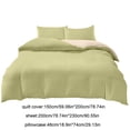 thumbnail image 3 of Washed Cotton Style 4-Piece Bedding Set Full/Queen Size Reversible Comforter Cover with Pillowcases Breathable Soft Bed Set for Dorm Room Home Decor, 3 of 6