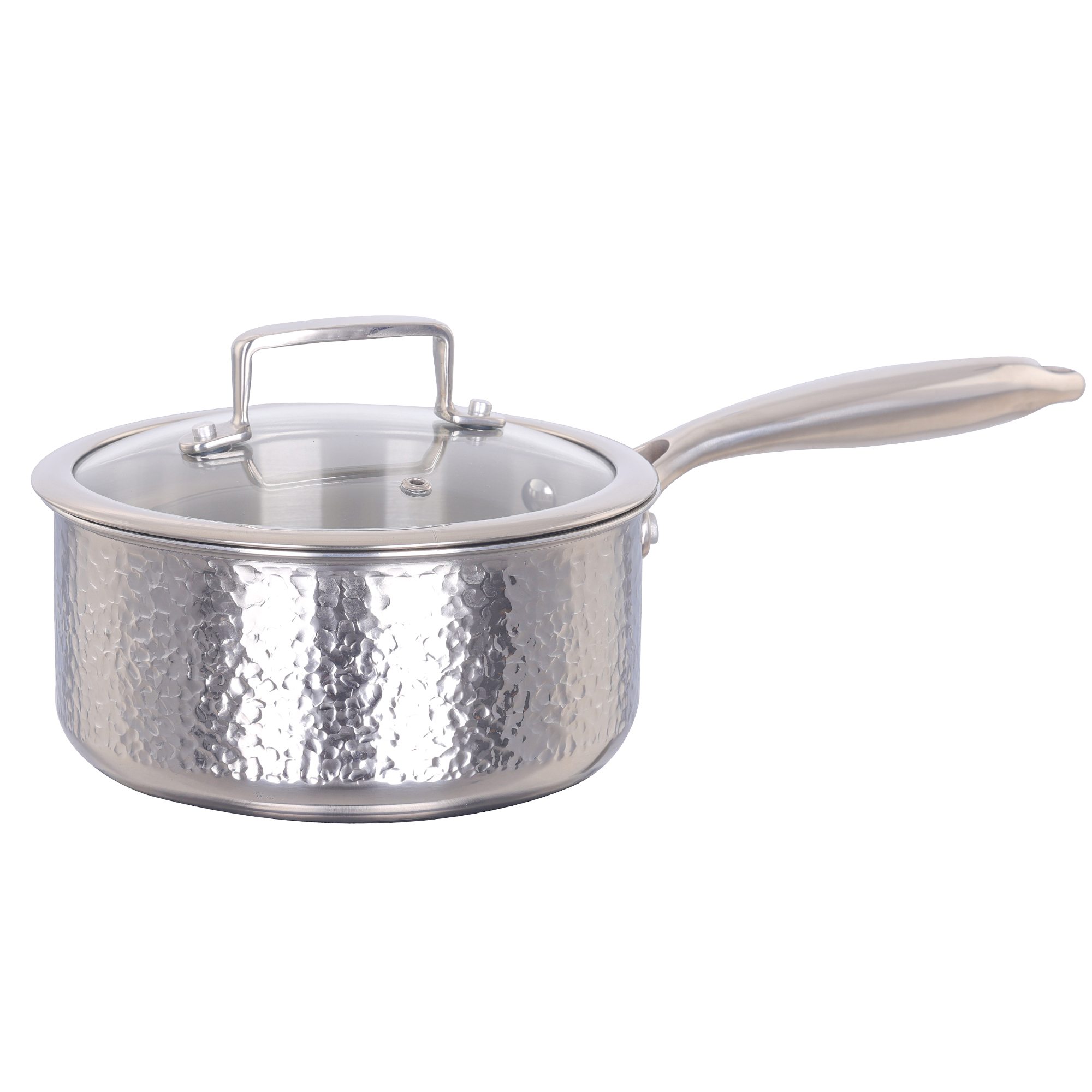 Ensemble de batterie de cuisine en acier inoxydable martelé Verka