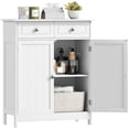 thumbnail image 1 of kleankin Bathroom Storage Cabinet with 2 Doors, 2 Drawers, Adjustable Shelf, 1 of 10
