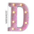 thumbnail image 1 of JilgTeok 3 Packs Colorful Light Up Letters LED Letter Lights for Proposal Statement Birthday Party Wedding Home Bar Decoration Scene Decorative Light Clearance, 1 of 3
