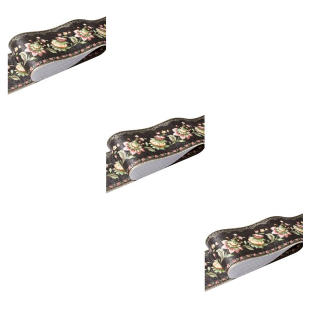 maskred Easy Maintenance High-end Wallpaper For Living Room Decor Waterproof Surface balck lantern flowe 3Set