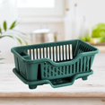 thumbnail image 4 of Dish Drying Rack Kitchen Storage Rack Tools for Kitchen from scratch, sturdy Countertop Cabinet Dark Green, 4 of 9