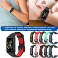 thumbnail image 2 of Compatible for Huawei Band 6/ Honor Band 6 TPU Waterproof Watch Belt Strap Double Color Replacement Strap, 2 of 8