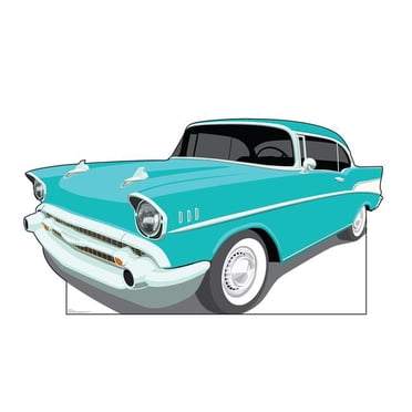Advanced Graphics 2846 41 x 76 in. 50s Car Cardboard Cutout Standup
