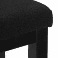 thumbnail image 2 of Bouclair Black Fabric and Wood Bench, 2 of 4